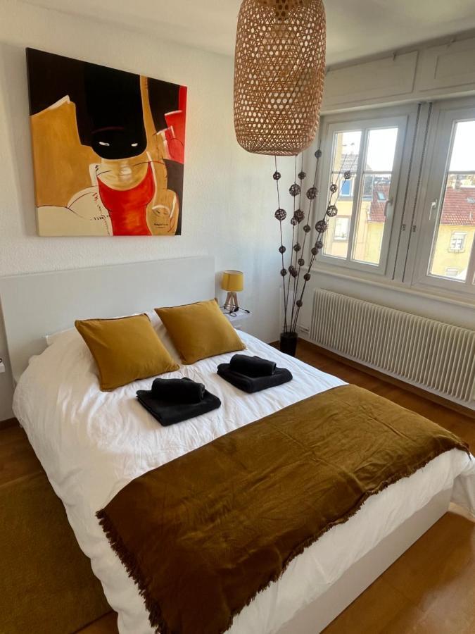 Bel Appartement Centre Climatise Parking Prive Colmar Buitenkant foto